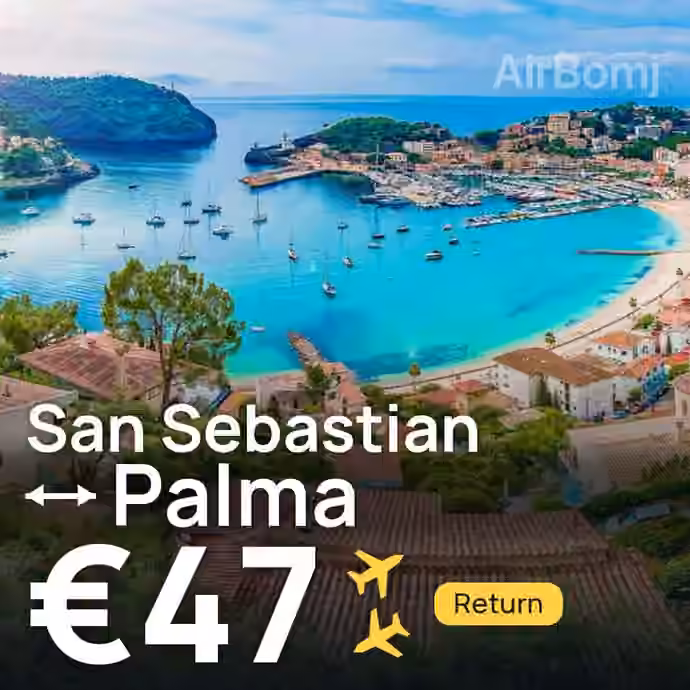 San Sebastian → Palma for €47