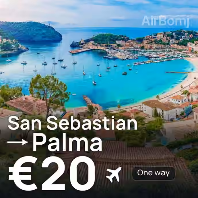 San Sebastian → Palma for €20