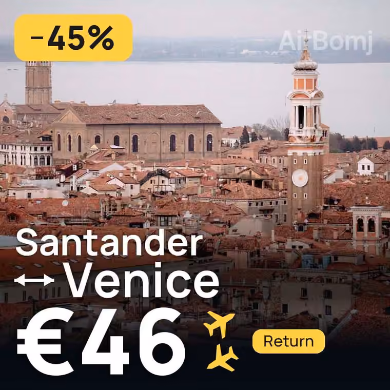 Santander → Venice for €46
