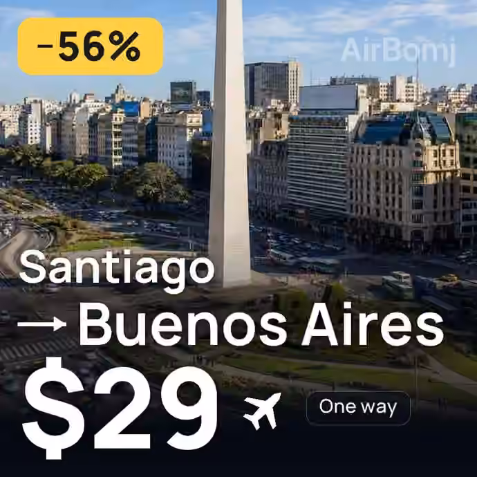 Santiago → Buenos Aires for $29
