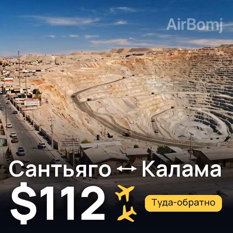 Сантьяго → Калама за $114