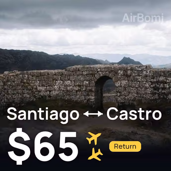 Santiago → Castro for $65