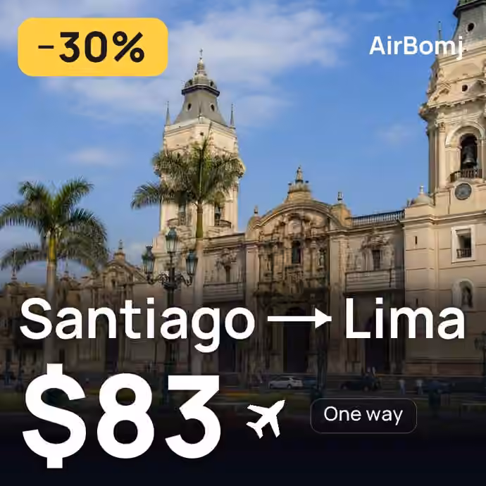 Santiago → Lima for $83