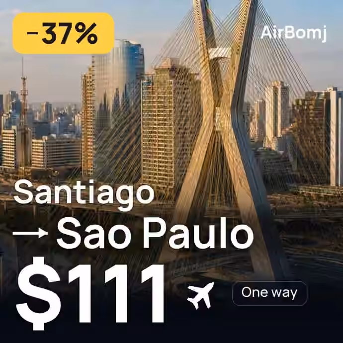 Santiago → Sao Paulo for $111
