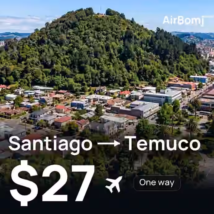 Santiago → Temuco for $27