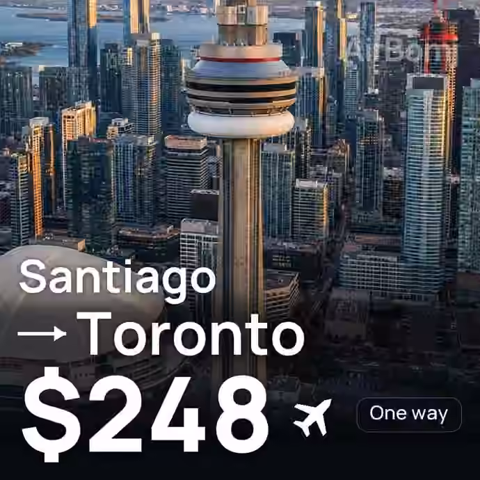 Santiago → Toronto for $248