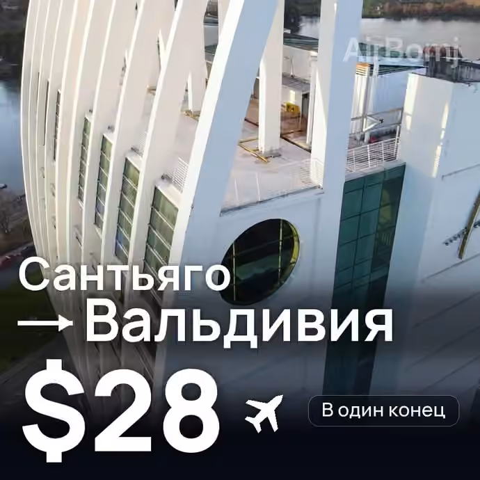 Сантьяго → Вальдивия за $28