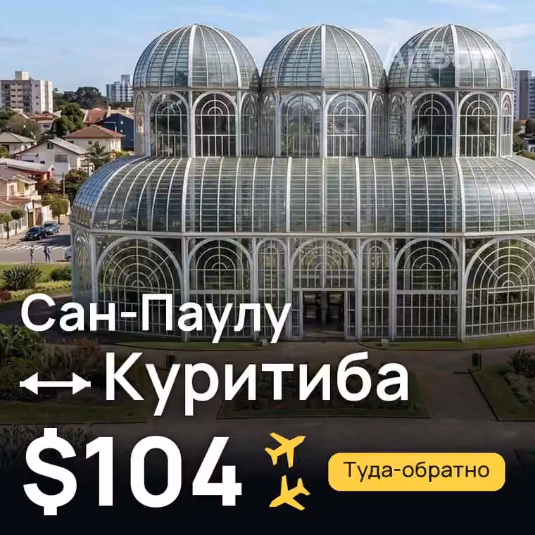 Сан-Паулу → Куритиба за $104