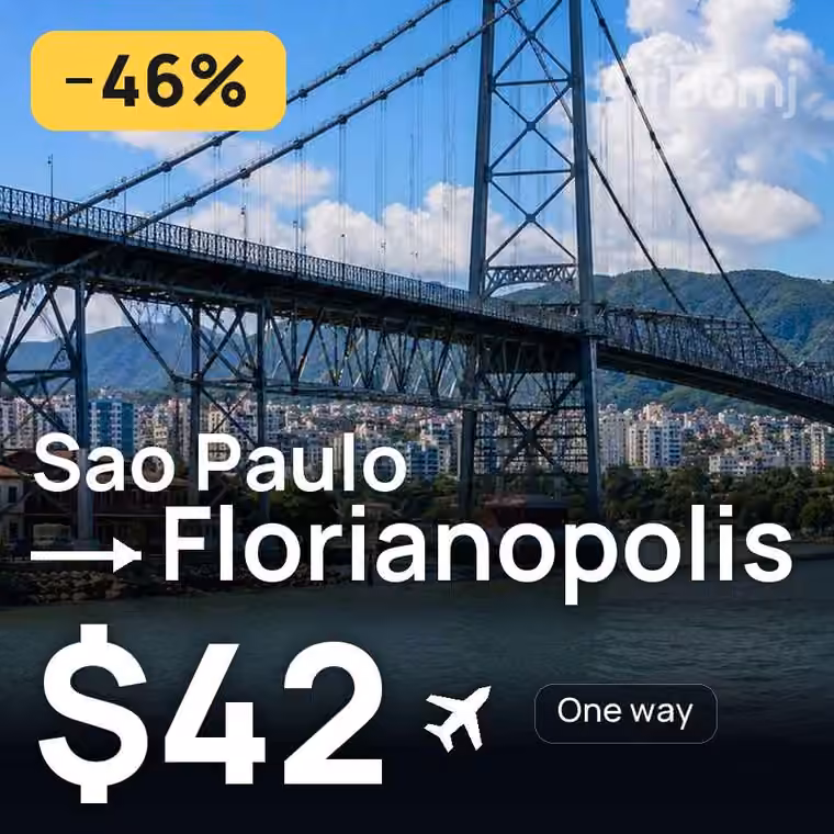 Sao Paulo → Florianopolis for $42