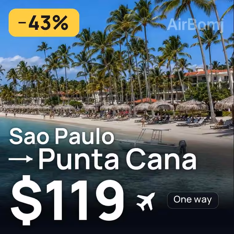 Sao Paulo → Punta Cana for $119