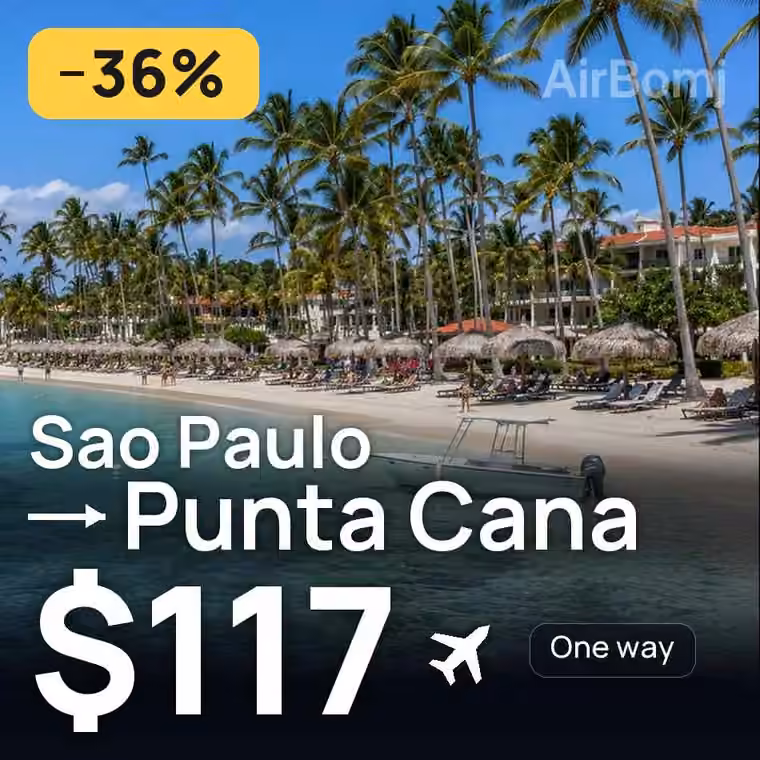 Sao Paulo → Punta Cana for $117