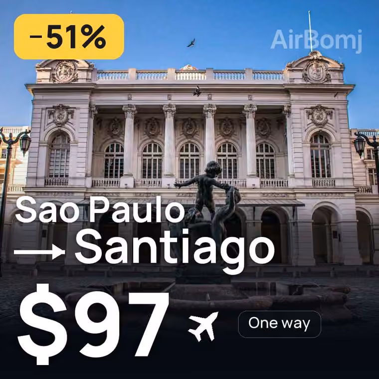 Sao Paulo → Santiago for $104