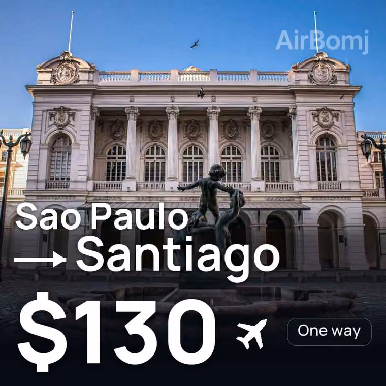 Sao Paulo → Santiago for $130