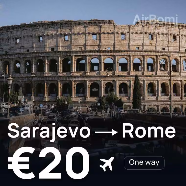 Sarajevo → Rome for €20