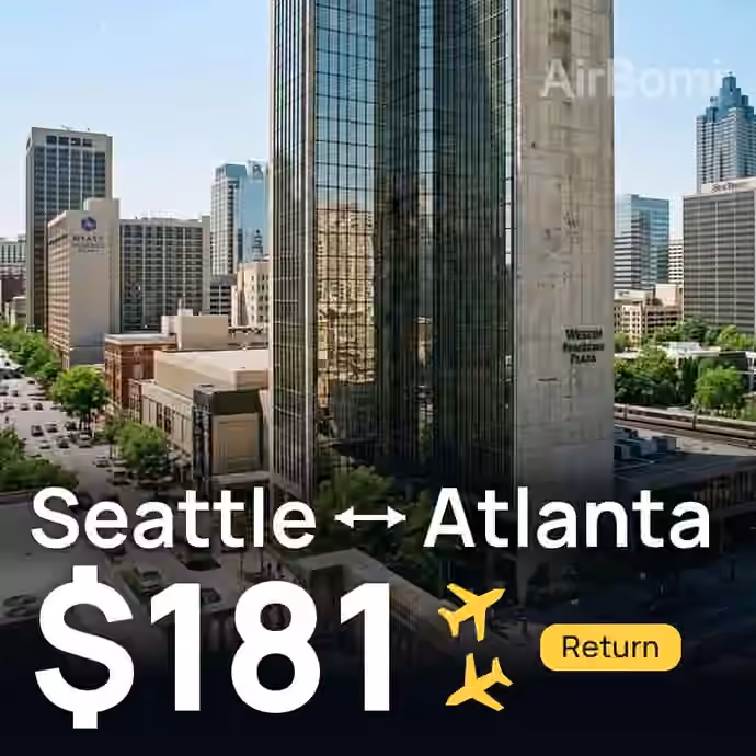 Seattle → Atlanta for $181