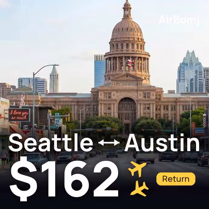 Seattle → Austin for $162