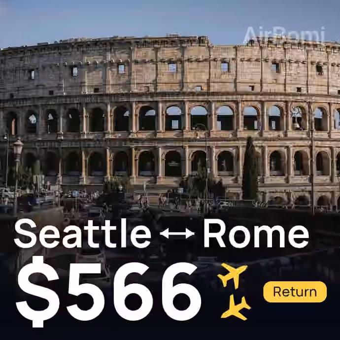 Seattle → Rome for $566