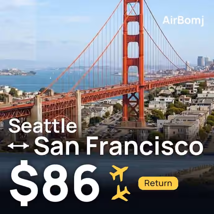 Seattle → San Francisco for $86