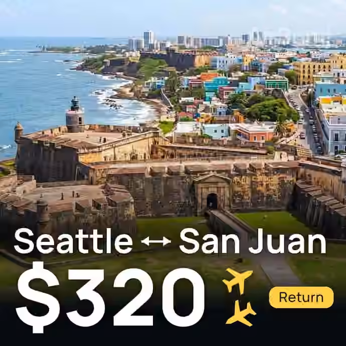 Seattle → San Juan for $320