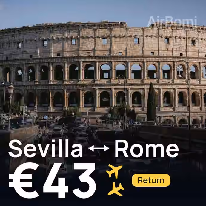 Sevilla → Rome for €43