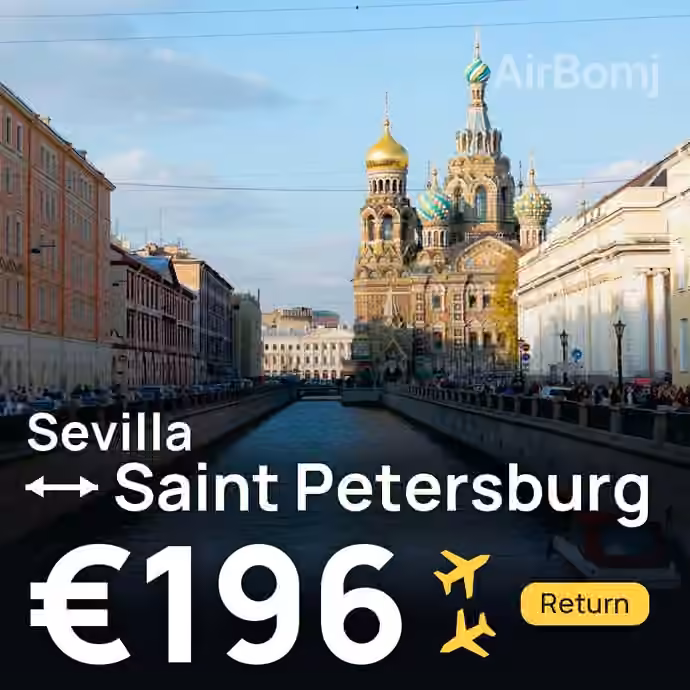 Sevilla → Saint Petersburg for €196