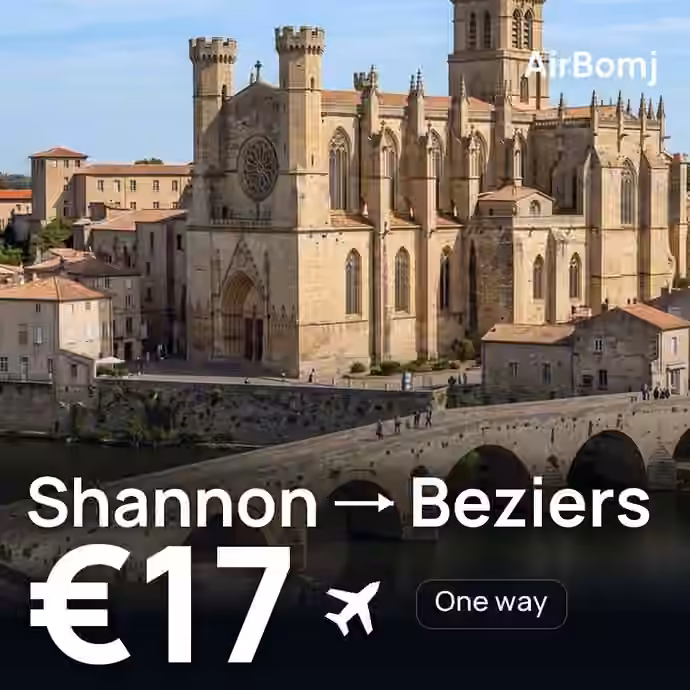 Shannon → Beziers for €17