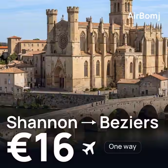 Shannon → Beziers for €16