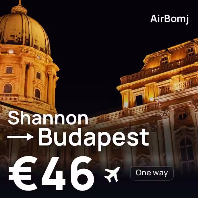 Shannon → Budapest for €46