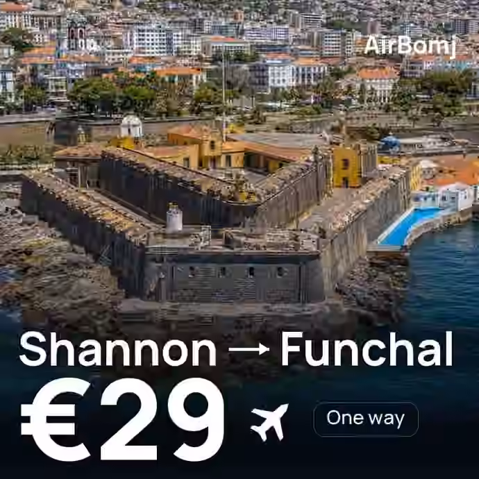 Shannon → Funchal for €29