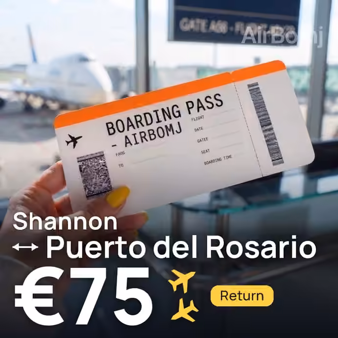Shannon → Puerto del Rosario for €75