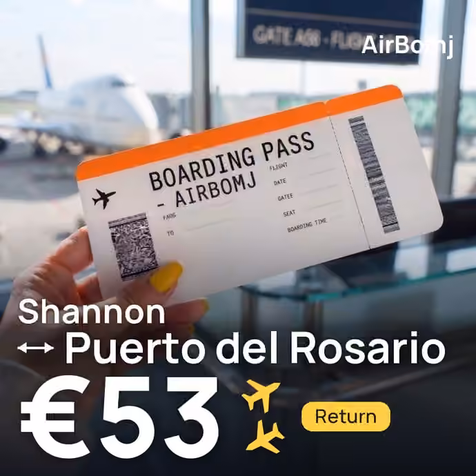 Shannon → Puerto del Rosario for €53