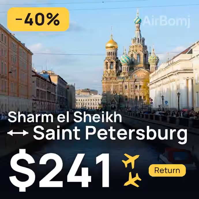 Sharm el Sheikh → Saint Petersburg for $241