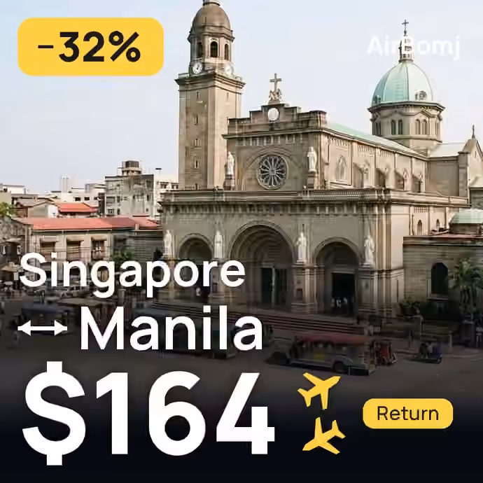 Singapore → Manila for $164