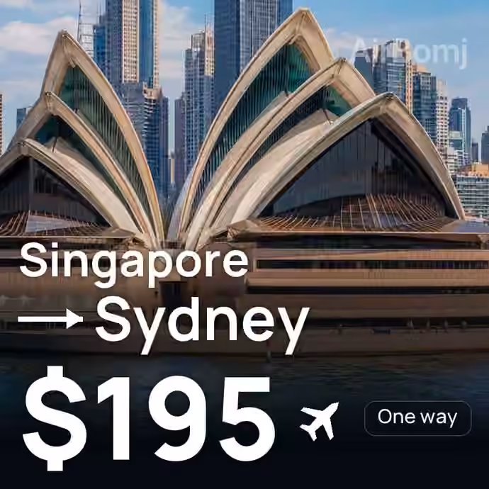 Singapore → Sydney for $195