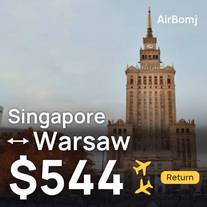 Singapore → Warsaw for $544