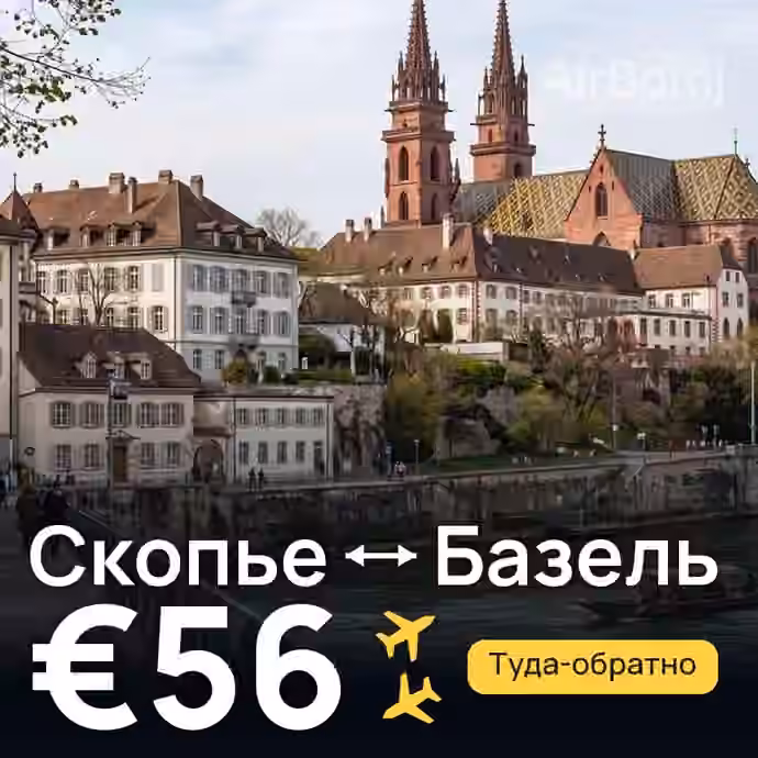 Скопье → Базель за €56
