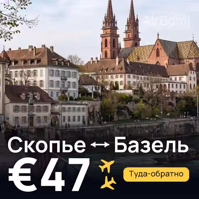 Скопье → Базель за €47