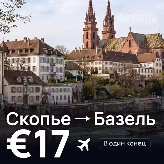 Скопье → Базель за €17