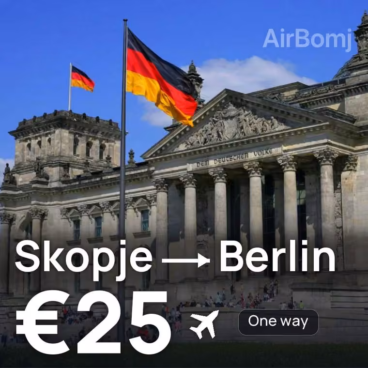 Skopje → Berlin for €25