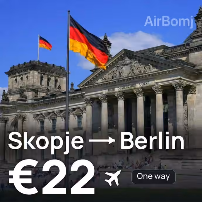 Skopje → Berlin for €22