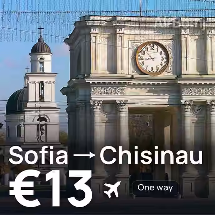 Sofia → Chisinau for €13