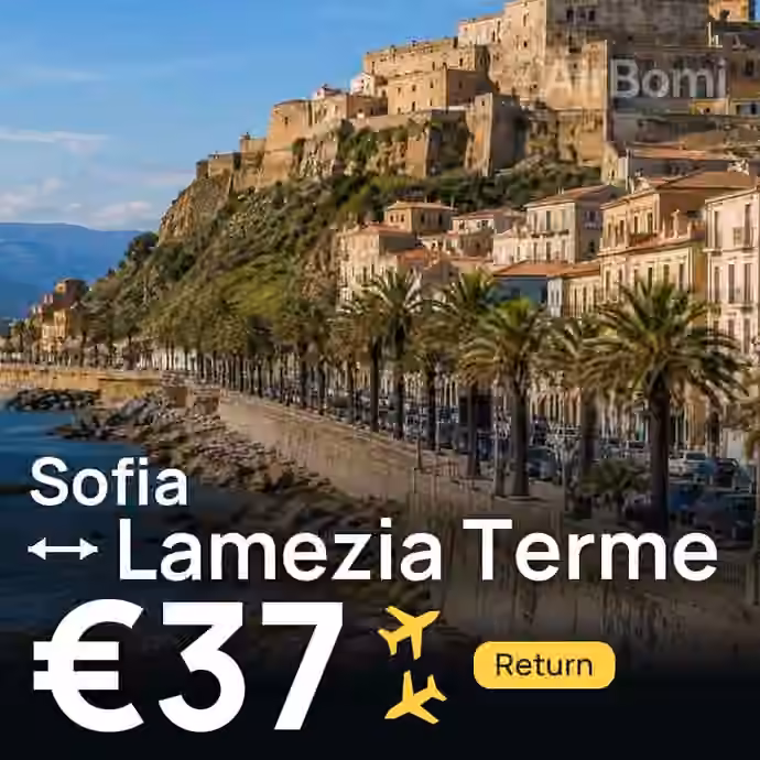 Sofia → Lamezia Terme for €37