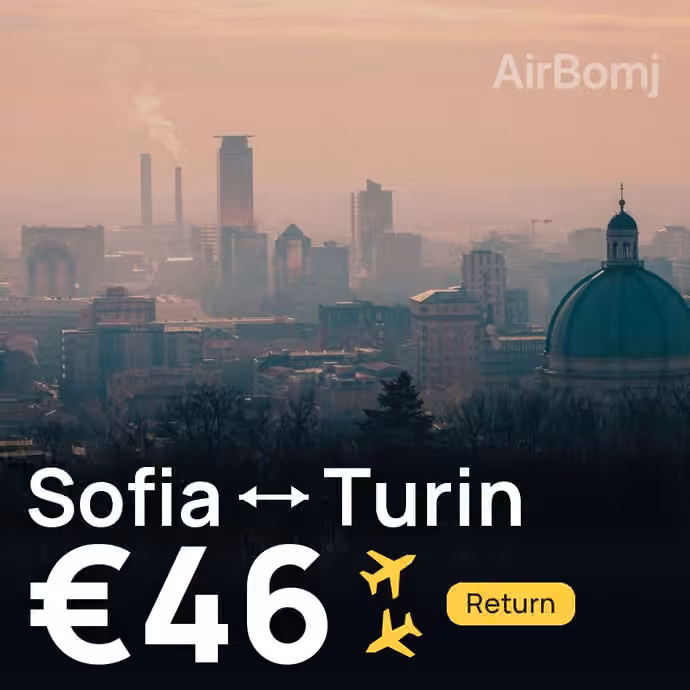 Sofia → Turin for €46