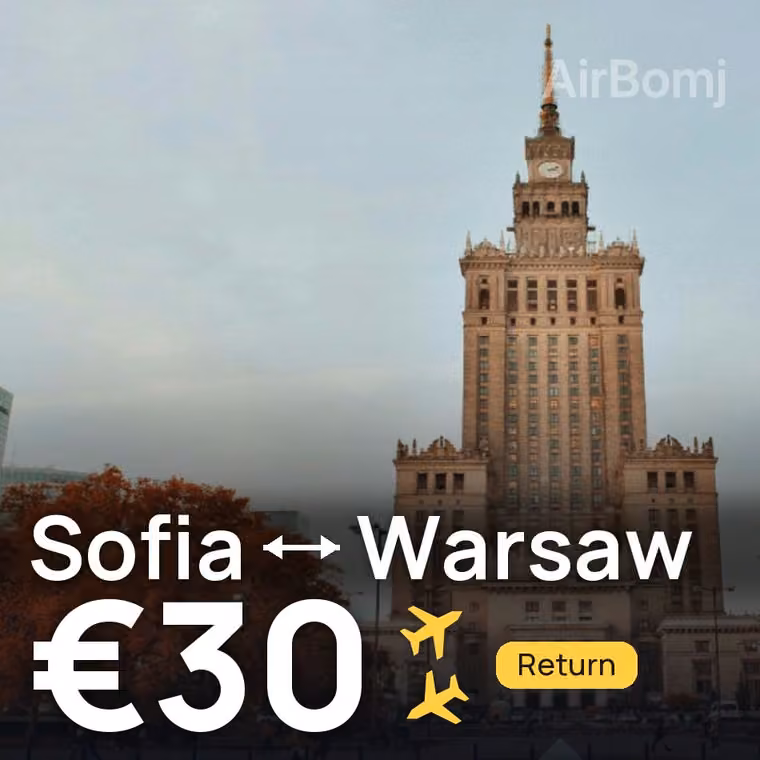 Sofia → Warsaw for €30