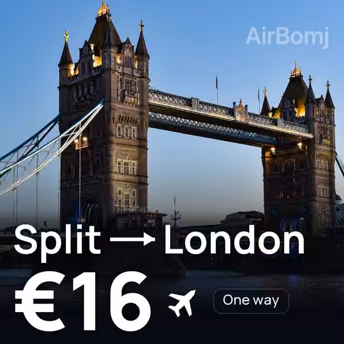 Split → London for €16