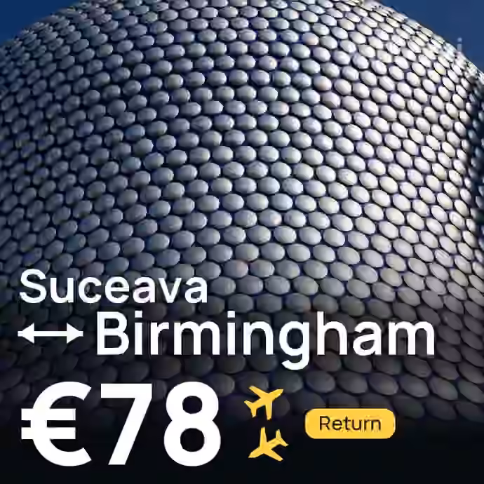 Suceava → Birmingham for €78