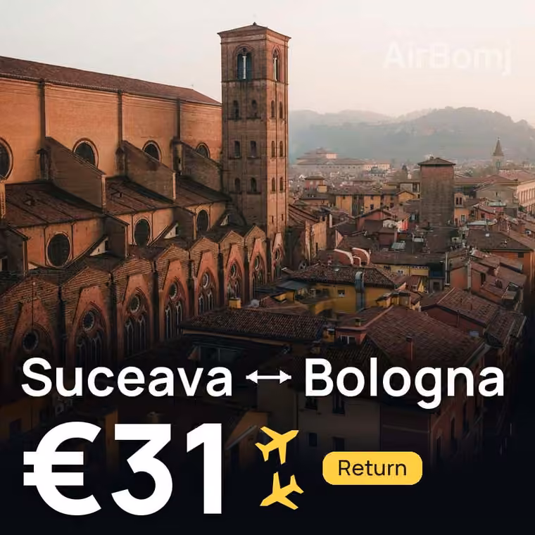 Suceava → Bologna for €31