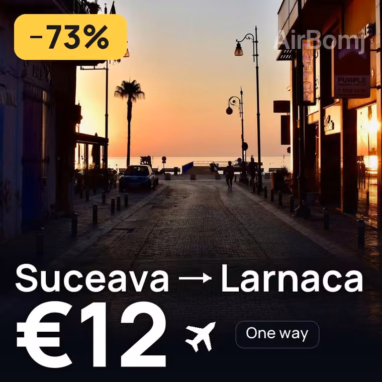 Suceava → Larnaca for €12