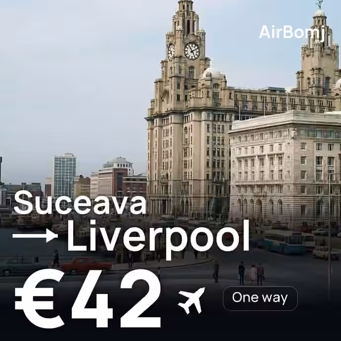 Suceava → Liverpool for €42