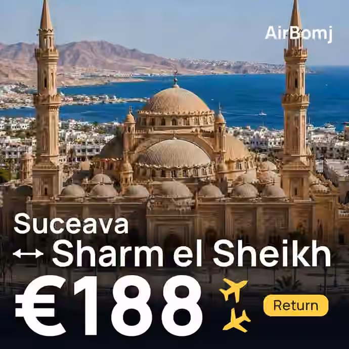 Suceava → Sharm el Sheikh for €188